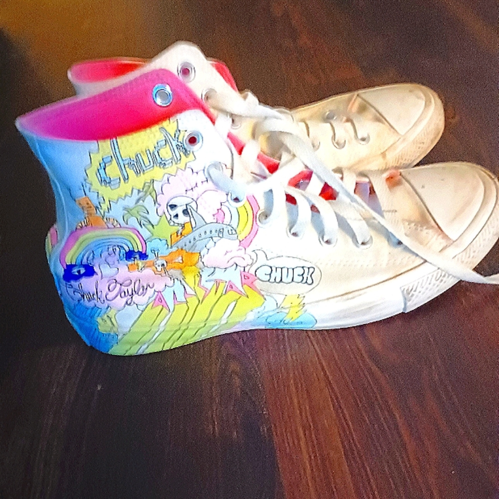 8.5, chuck tailor all stars, multicolor